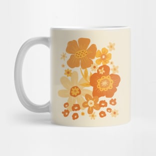 Groovy 60s Floral Party - Cream Mug